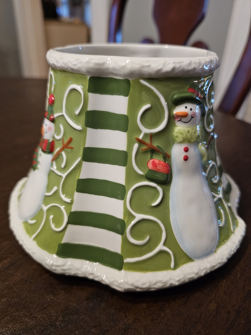 Yankee Candle Frosty Snowman Large Jar Shade Topper Only